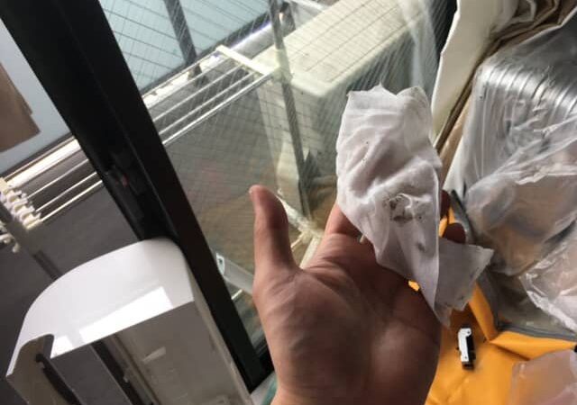 RAS-2558V（W）エアコン洗浄とティッシュ詰まり解消いたしました 